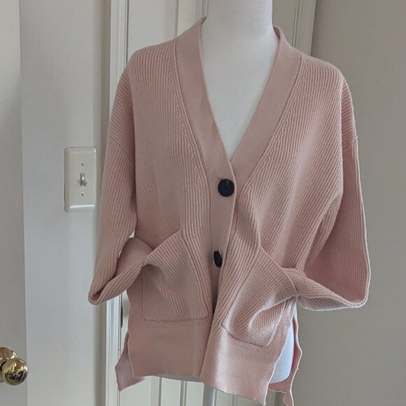 Chunky Pink Cardigan size M - Picture 9 of 13